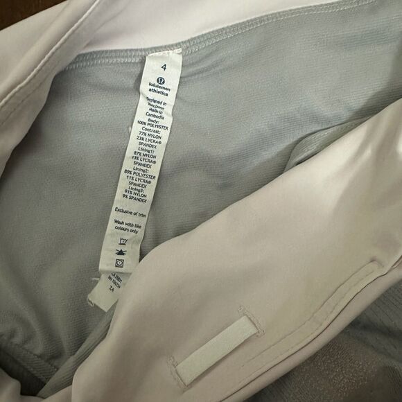 LULULEMON Run Times Shorts in Light Green/Metallic Blush Stripe - Picture 8 of 11